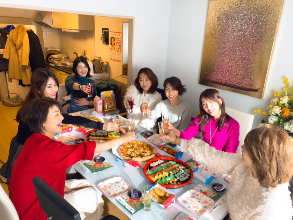 先日の忘年会では嬉しくて楽しくて